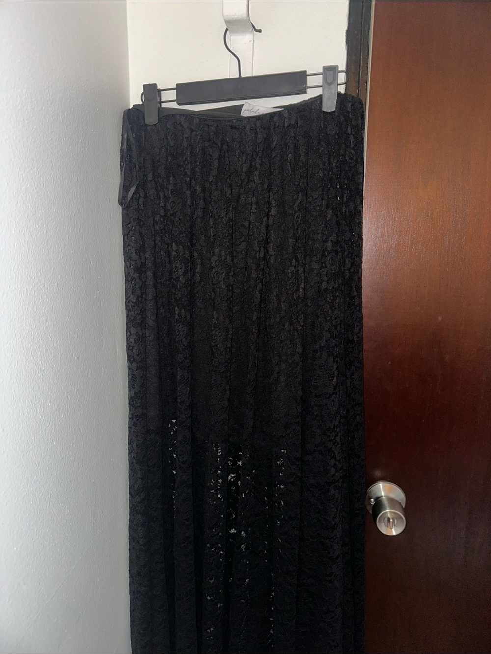 Petal & Pup Black Lace Maxi Dress